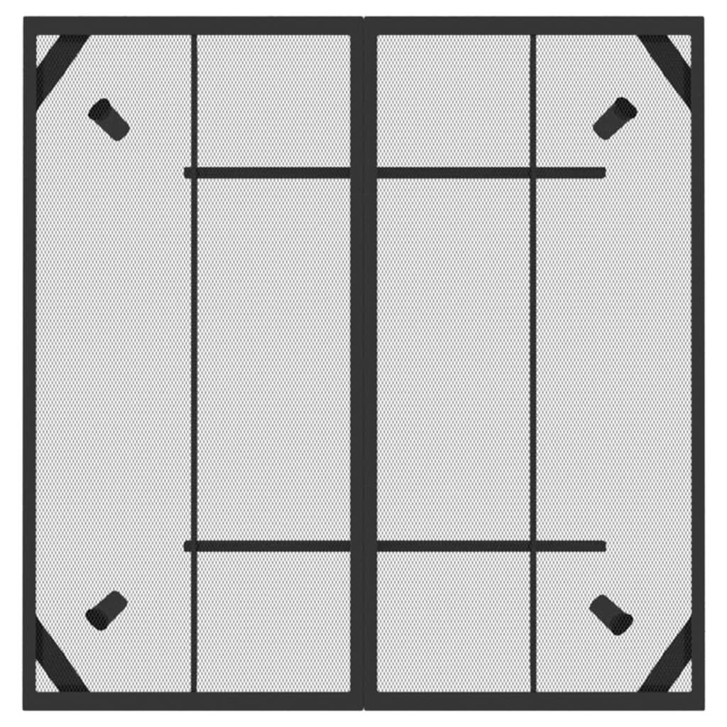 5 Piece Garden Dining Set Anthracite Metal Mesh Price