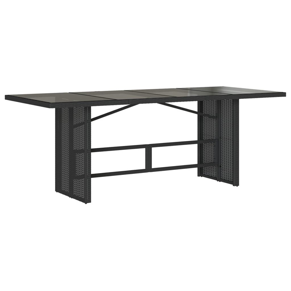 9 Piece Garden Dining Set with Cushions Black Poly Rattan Price