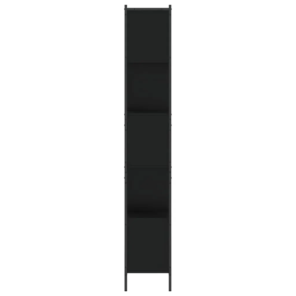 Bookcase Black 72x28x172 cm Engineered Wood Price