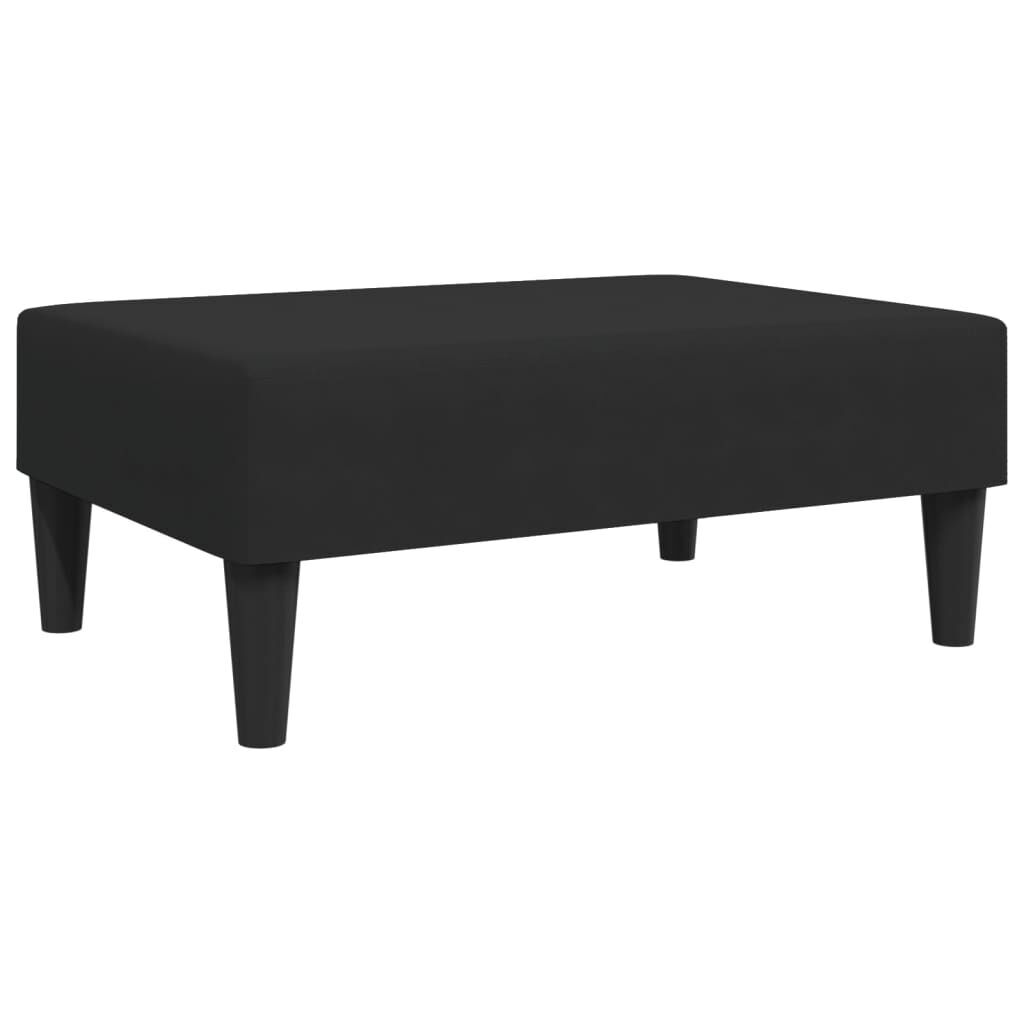 2-Seater Sofa Bed with Footstool Black Velvet Price