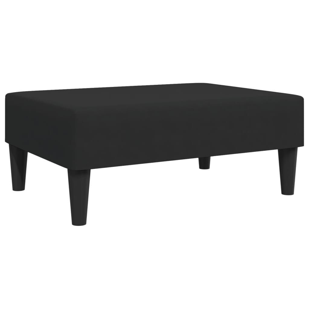 2-Seater Sofa Bed with Footstool Black Velvet Price