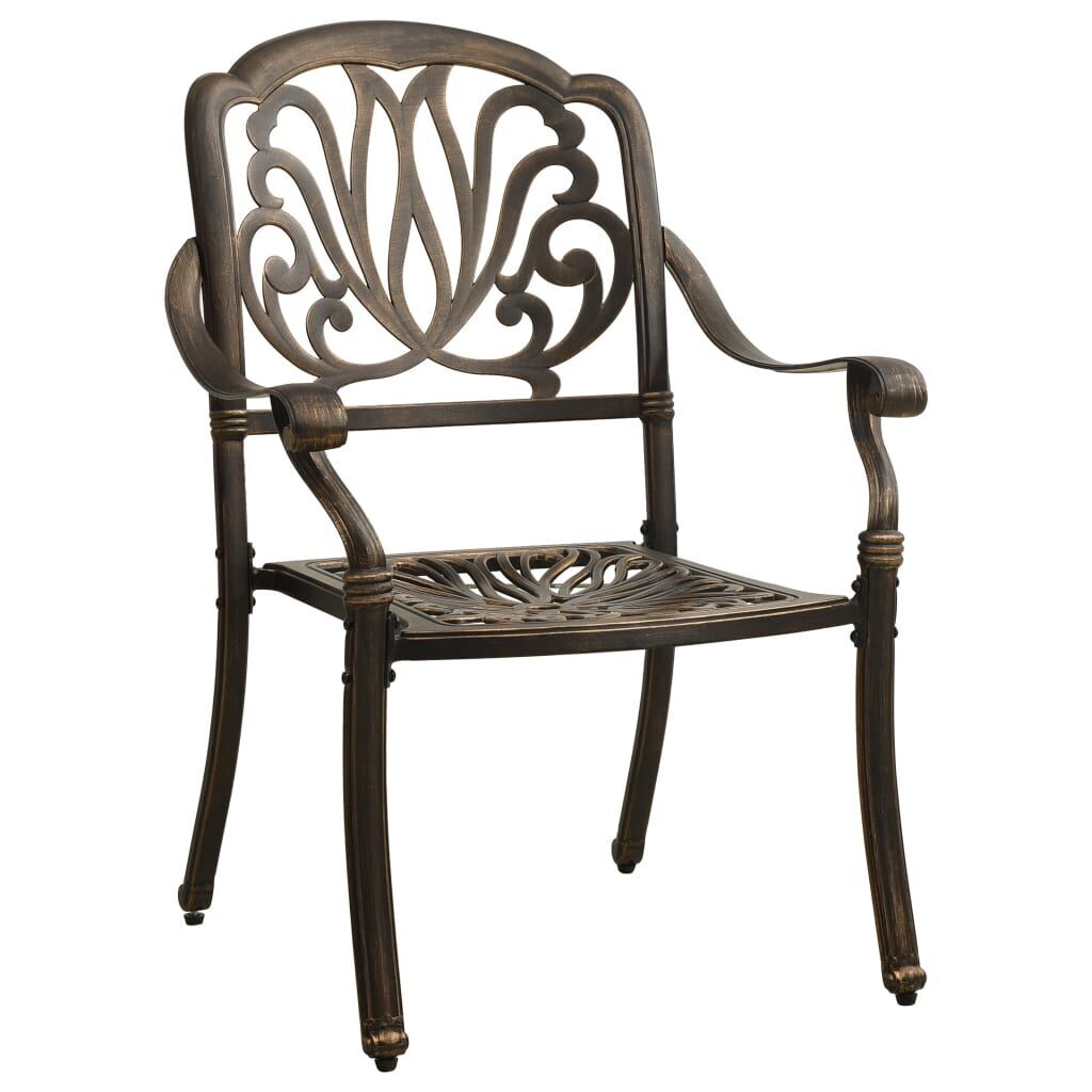 5 Piece Garden Dining Set Bronze Cast Aluminium Price
