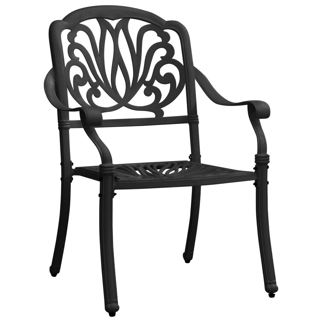 3 Piece Bistro Set Black Cast Aluminium Price