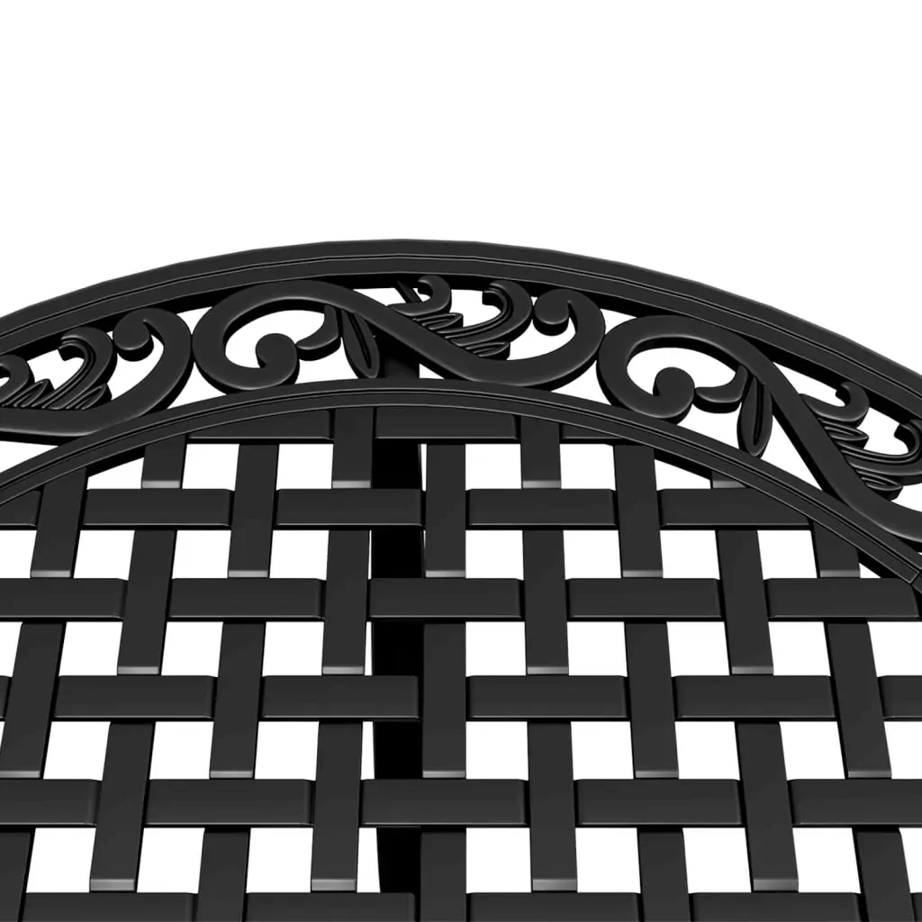 3 Piece Bistro Set Black Cast Aluminium Price
