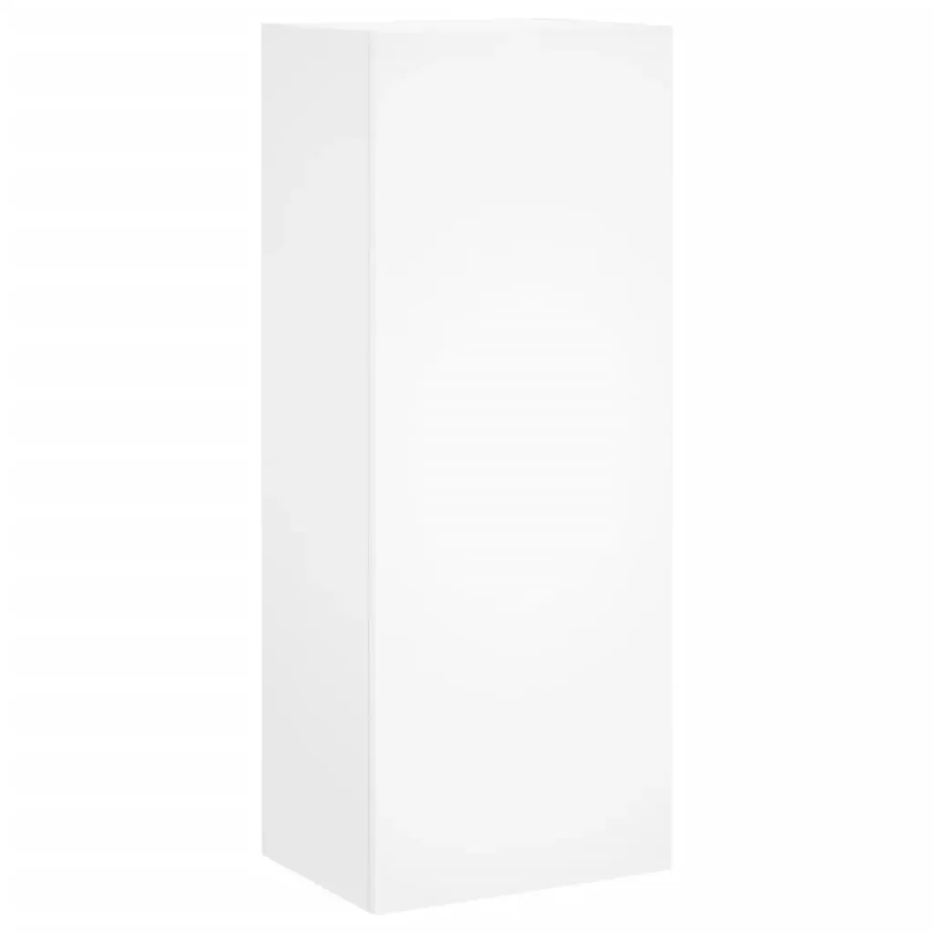 5 Piece TV Wall Units White Engineered Wood Price