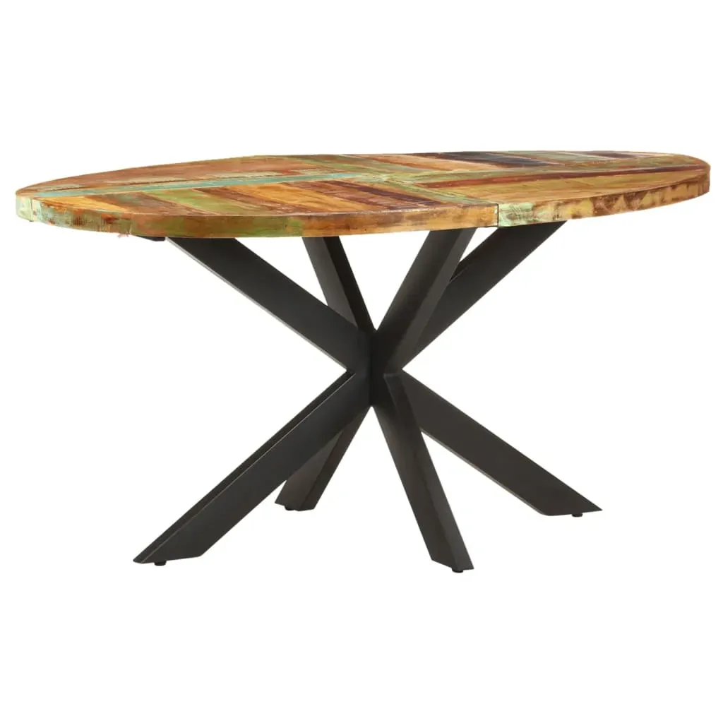Dining Table 160x90x75 cm Solid Reclaimed Wood Price