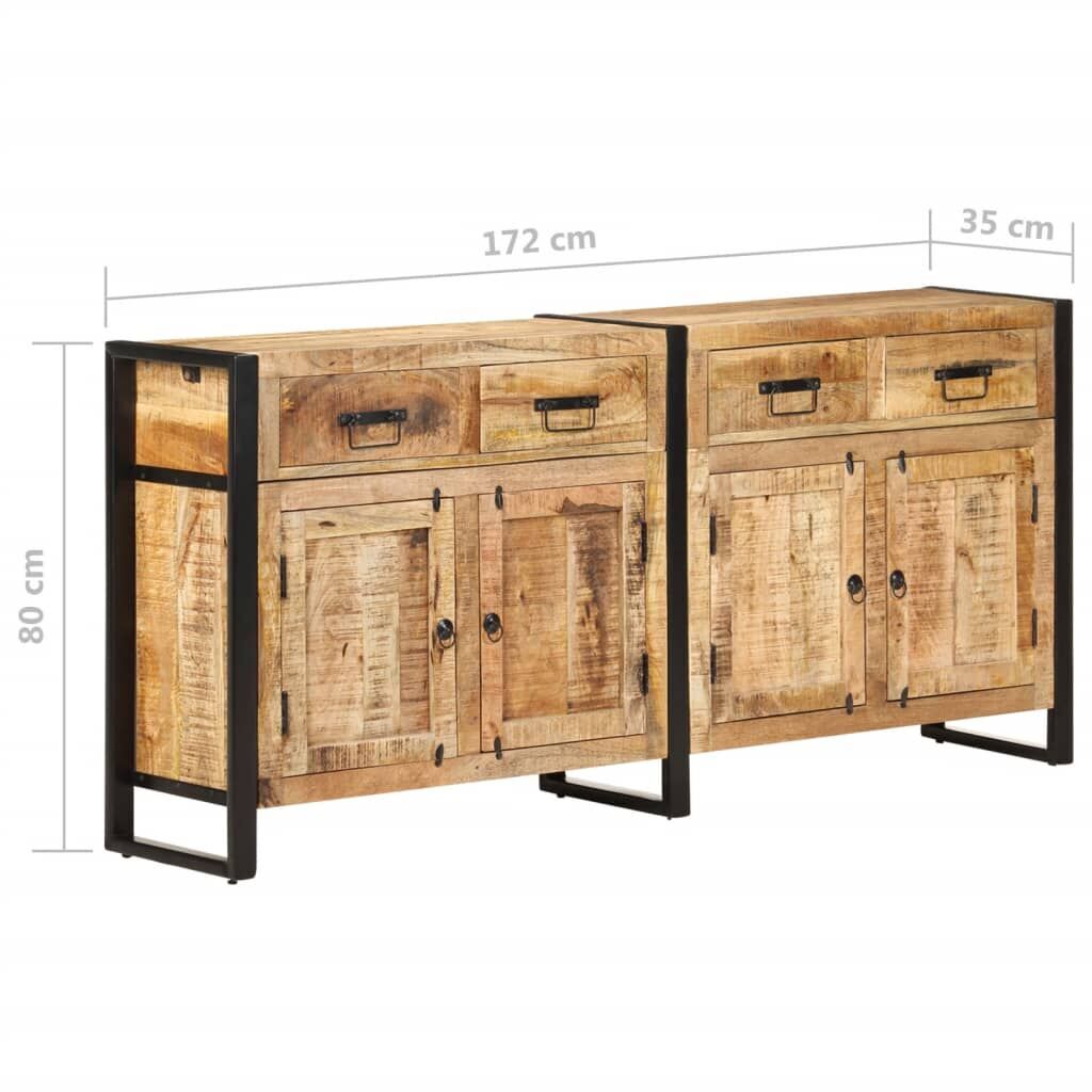 Sideboard 172x35x80 cm Solid Mango Wood Price