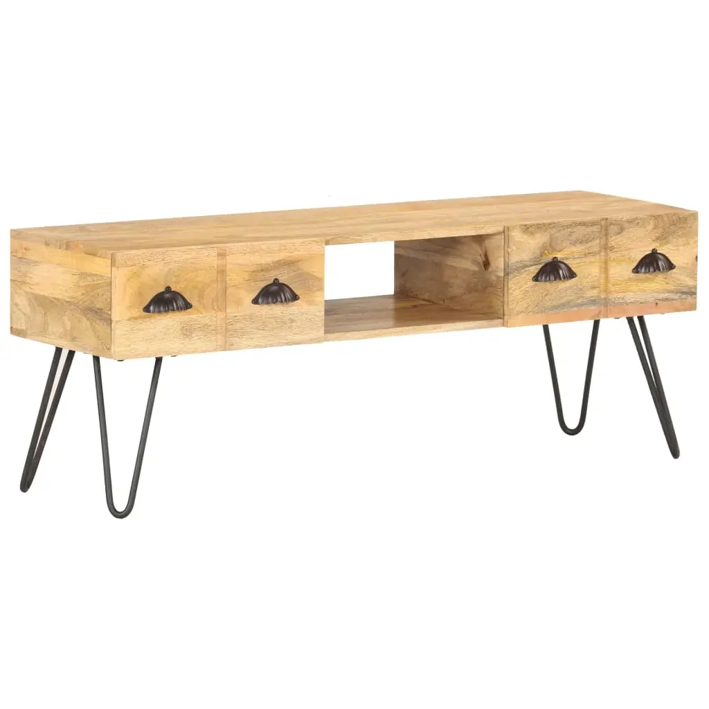 TV Cabinet 120x35x45 cm Solid Mango Wood Price