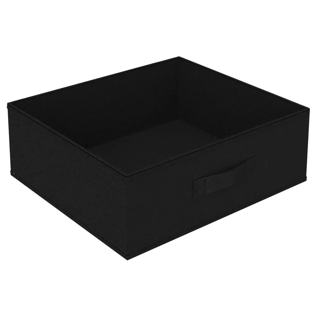 Storage Rack with 4 Fabric Baskets Steel Black Price