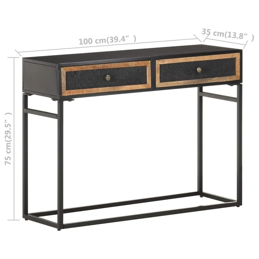 Console Table 100x35x75 cm Solid Mango Wood Price