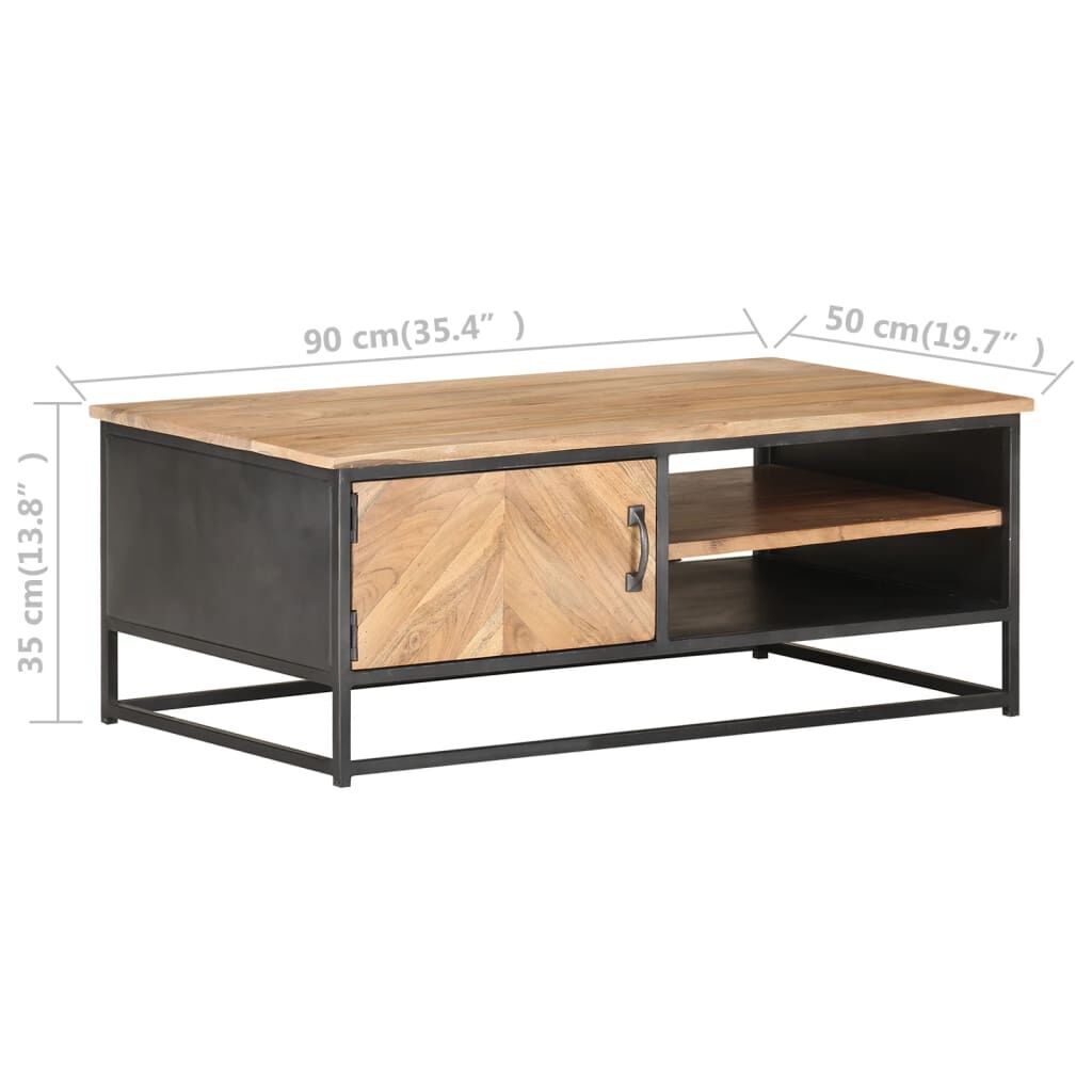 Coffee Table 90x50x35 cm Solid Acacia Wood Price