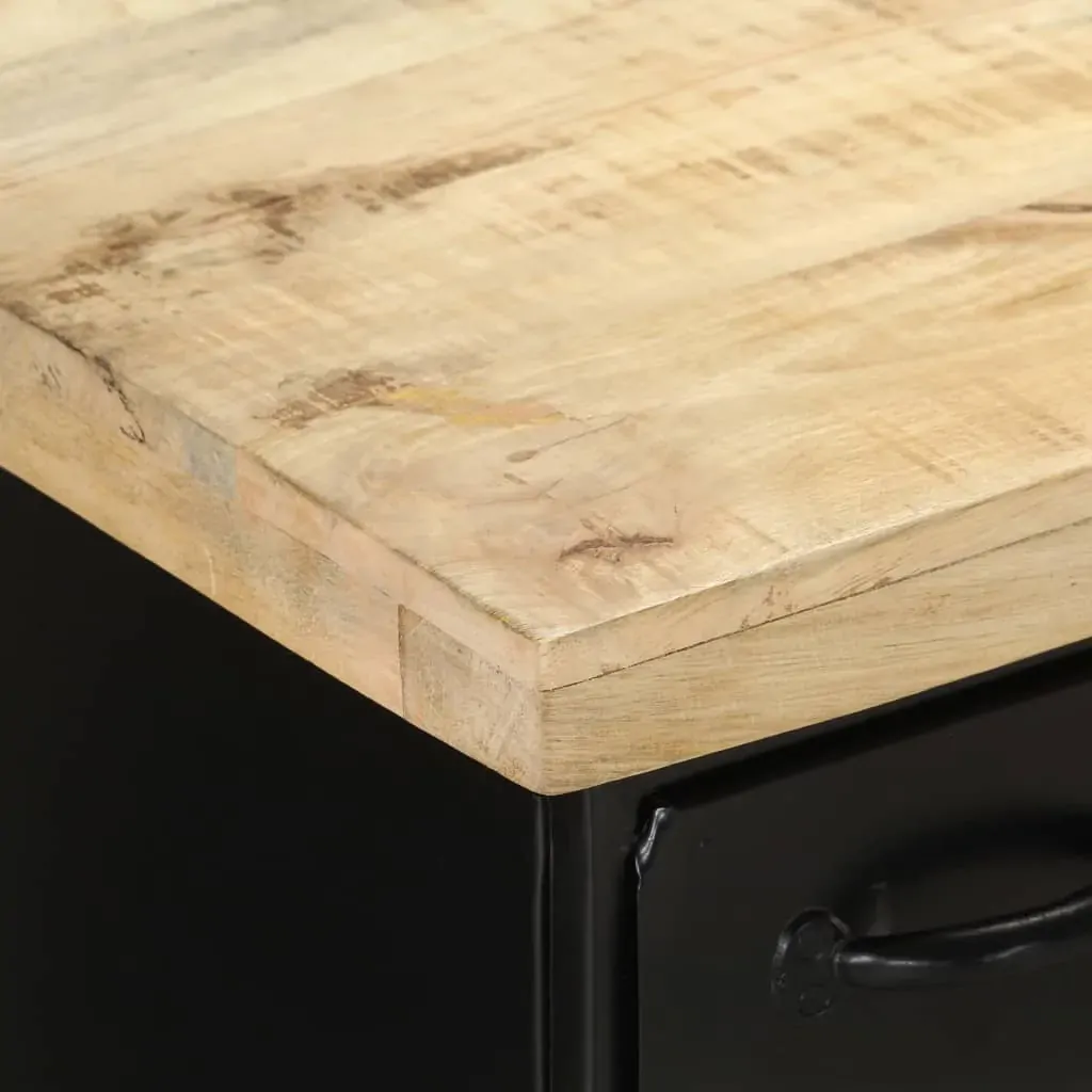 Sideboard 140x38x76 cm Rough Mango Wood Price