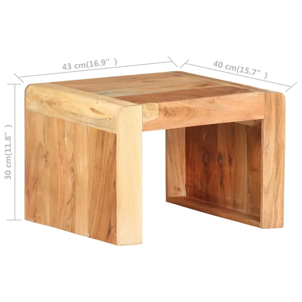 Side Table 43x40x30 cm Solid Acacia Wood Price