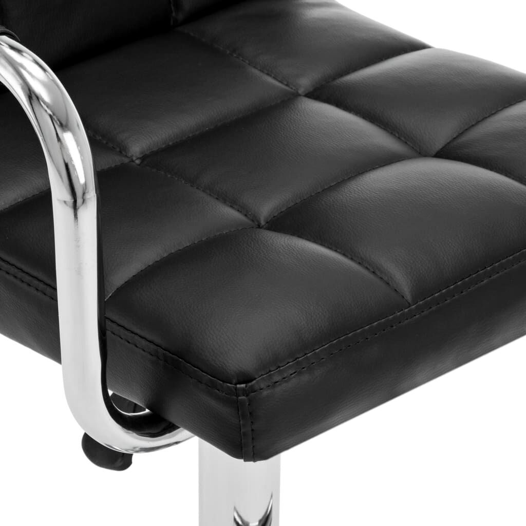 Bar Stools 2 pcs Black Faux Leather Price