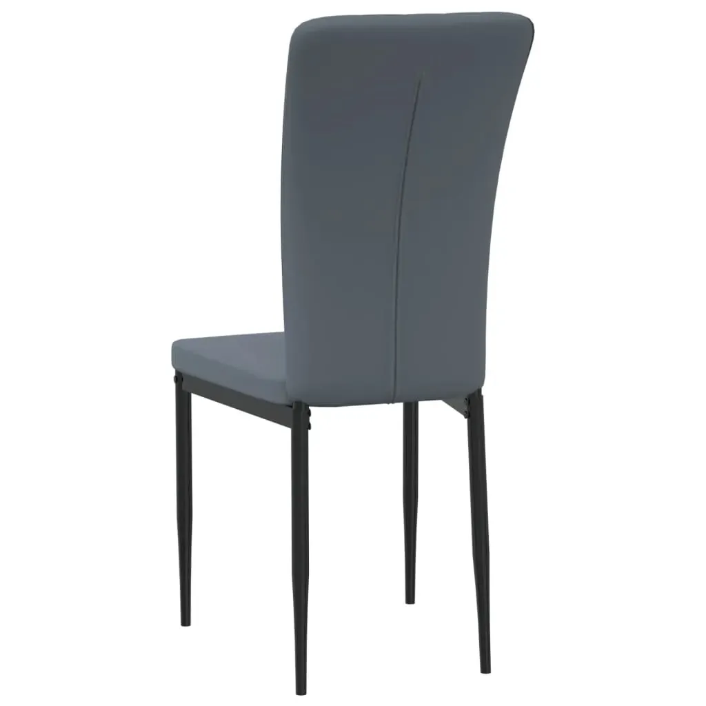 Dining Chairs 4 pcs Dark Grey Velvet Price