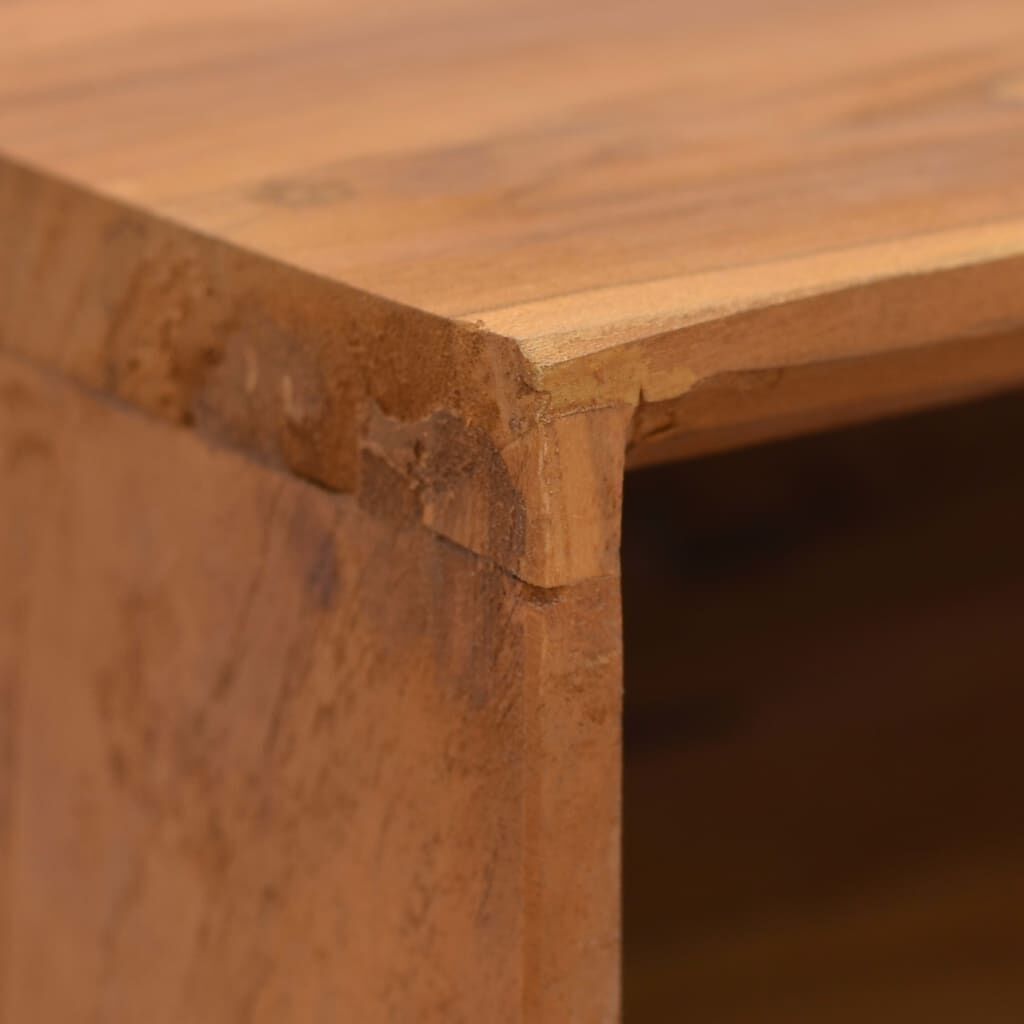 TV Cabinet 110x30x45 cm Solid Teak Wood Price