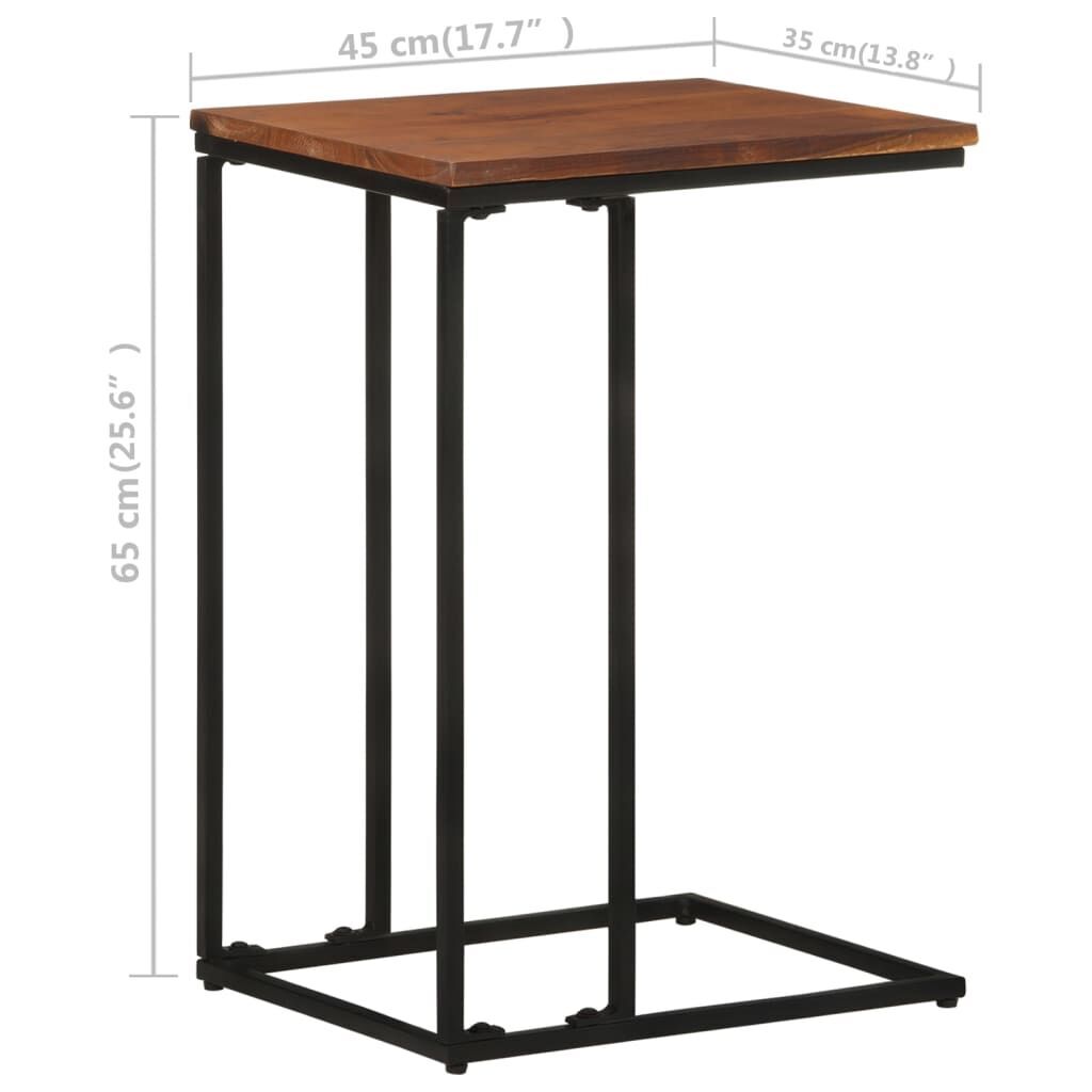 Side Table 35x45x65 cm Solid Acacia Wood Price