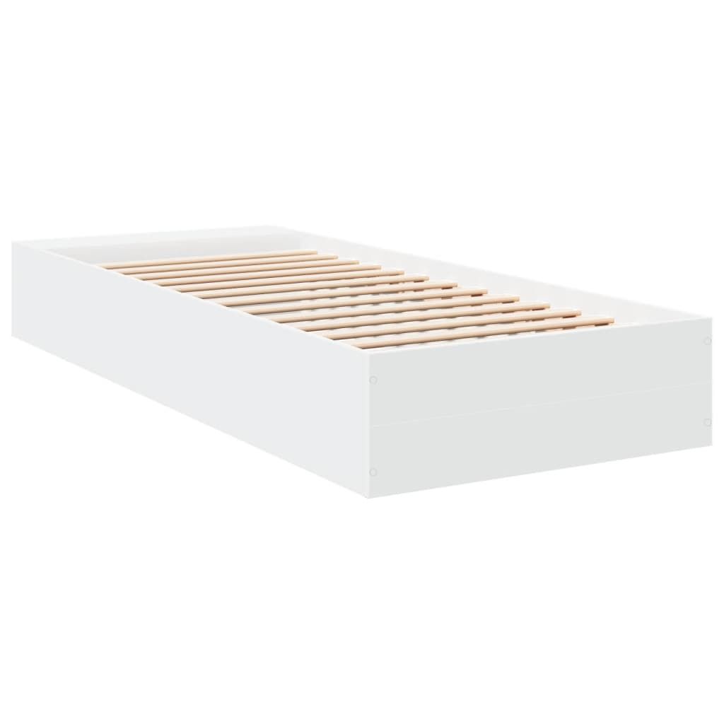 Bed Frame without Mattress White 90x190 cm Price