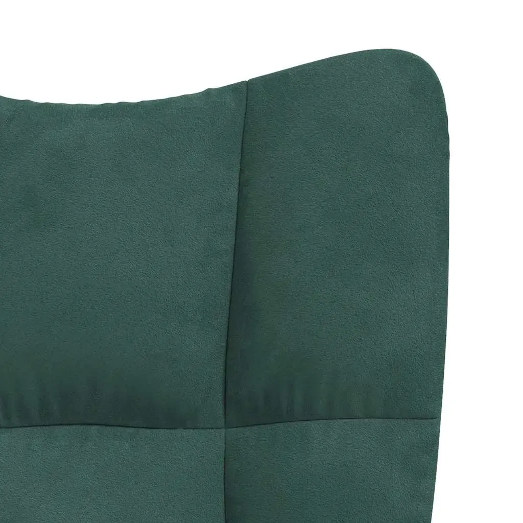 Rocking Chair Dark Green Velvet Price