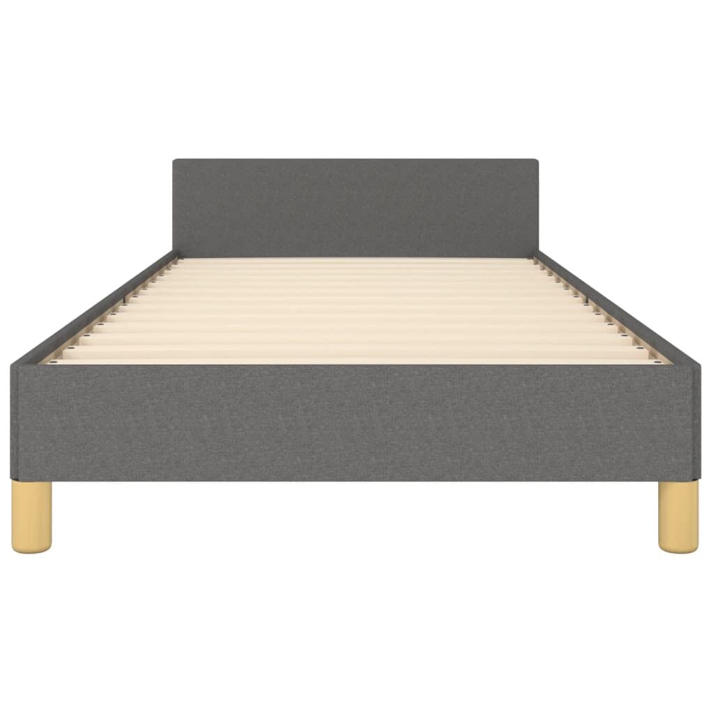 Bed Frame without Mattress Dark Grey 107x203 cm King Single Size Fabric Price