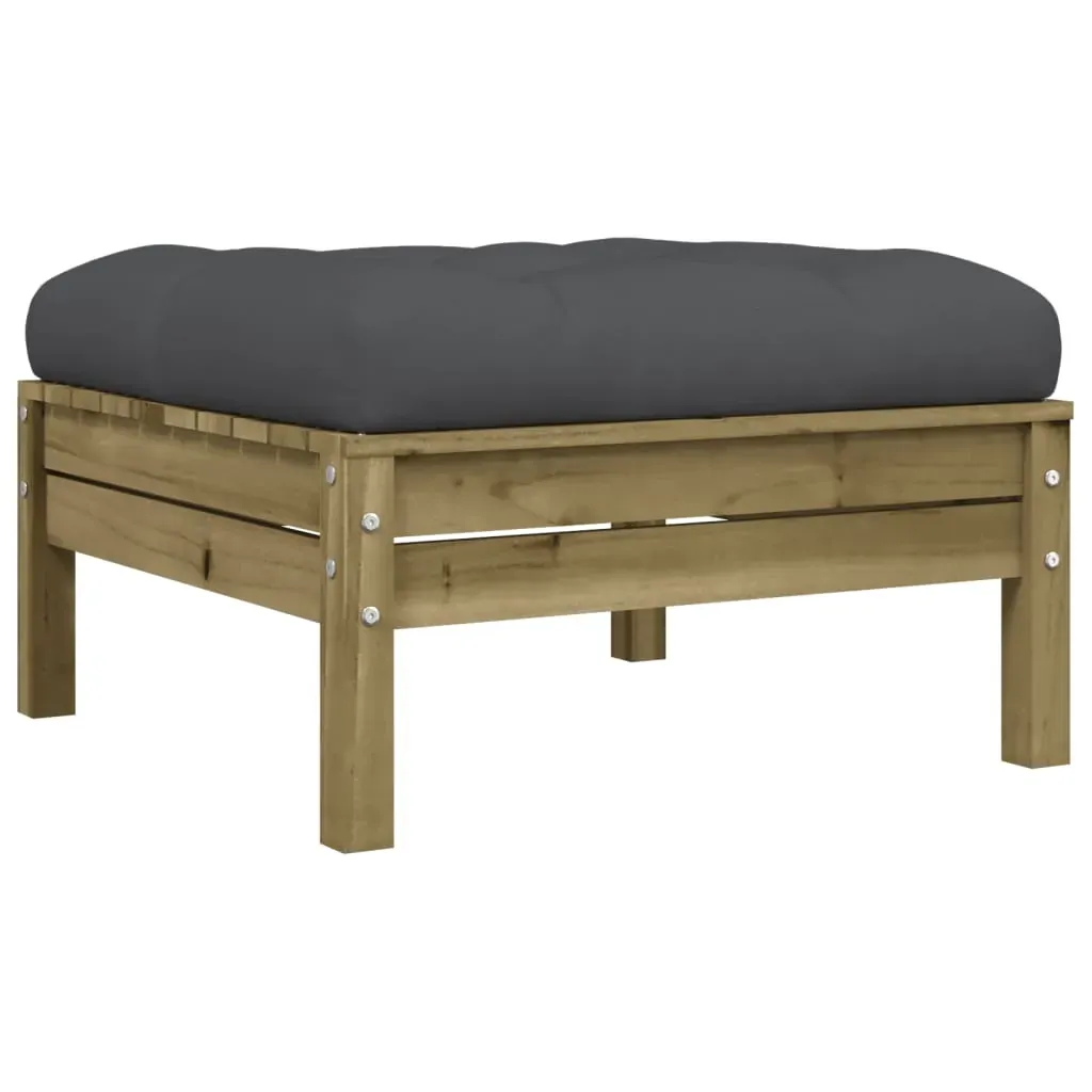 6 Piece Garden Sofa Set with Cushions Impregnated Wood Pine Price