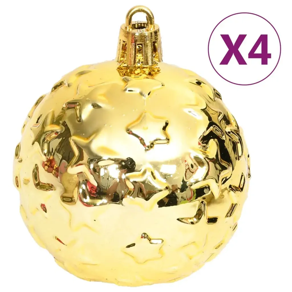 70 Piece Christmas Bauble Set Gold and Red Price