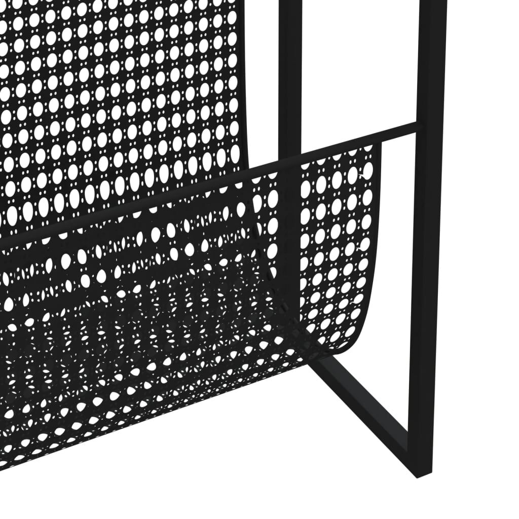 Magazine Rack Black 35x15x45 cm Steel Price