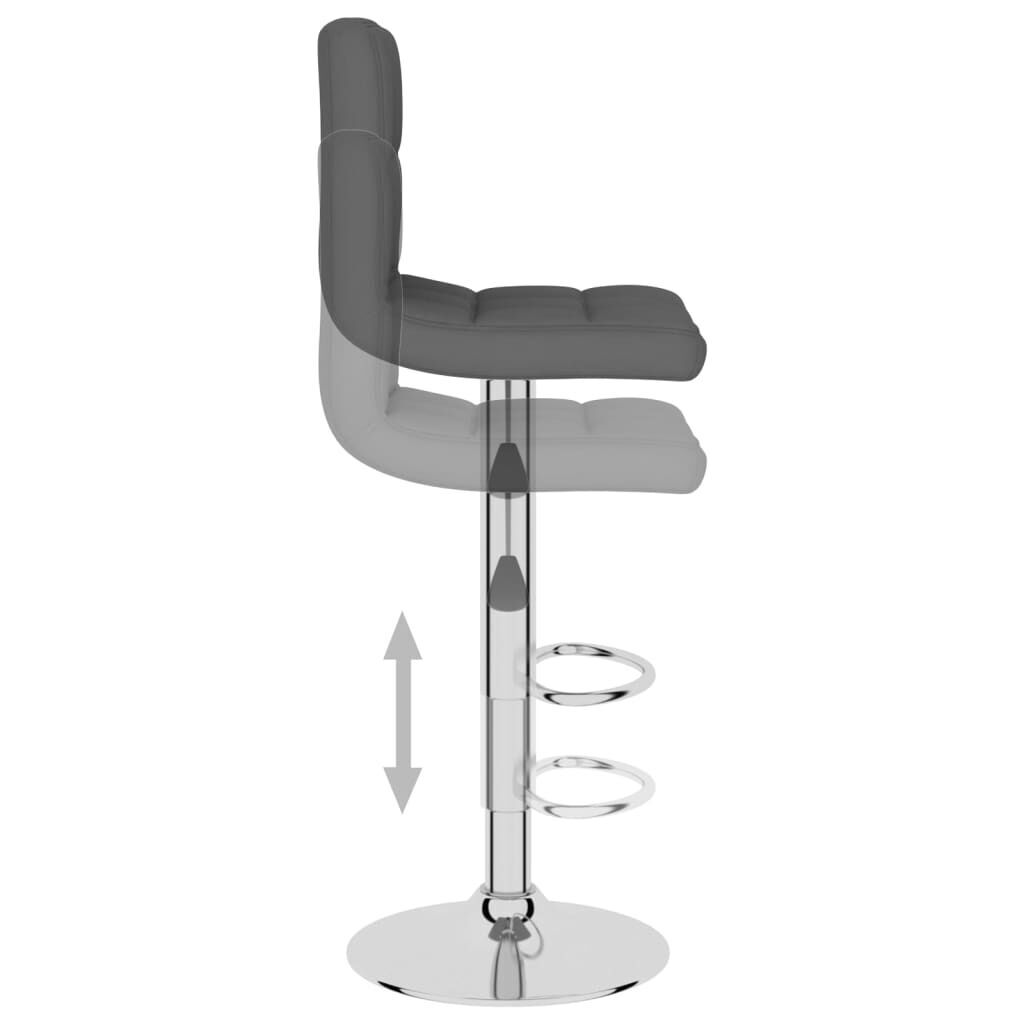 Bar Stools 2 pcs Dark Grey Fabric Price