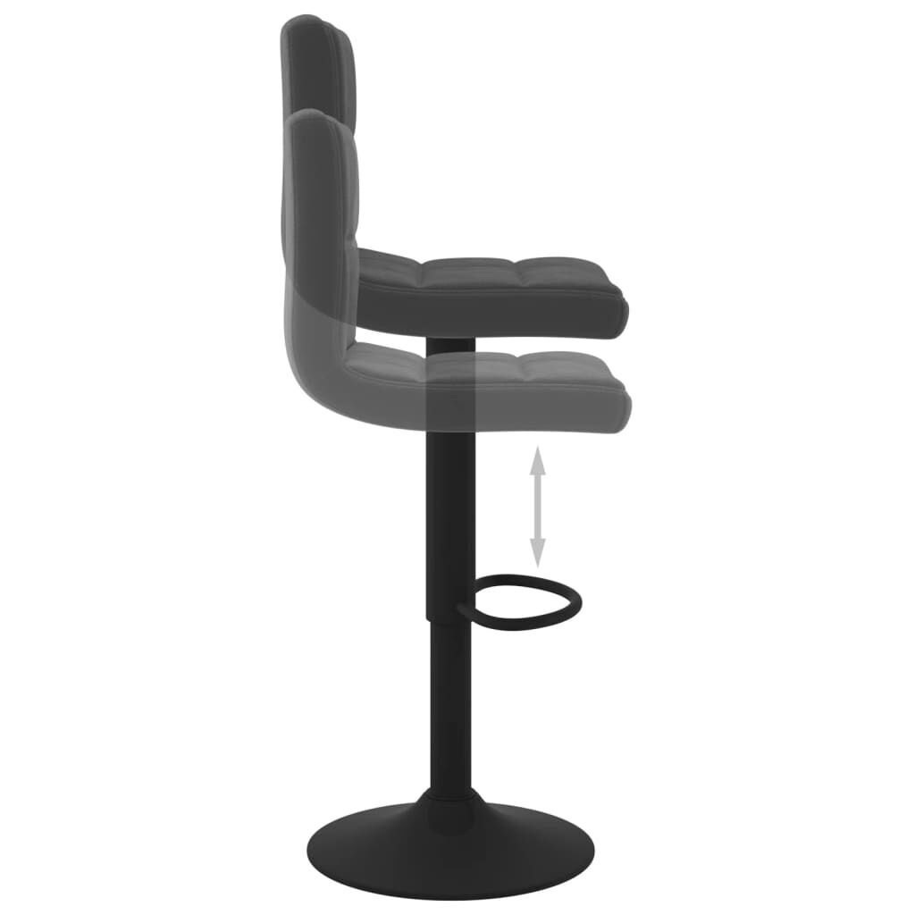 Bar Stools 2 pcs Black Velvet Price