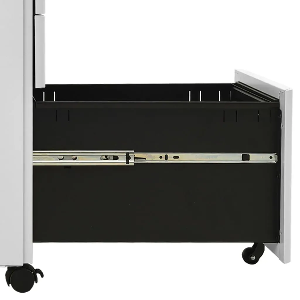 Mobile File Cabinet Light Grey 30x45x59 cm Steel Price