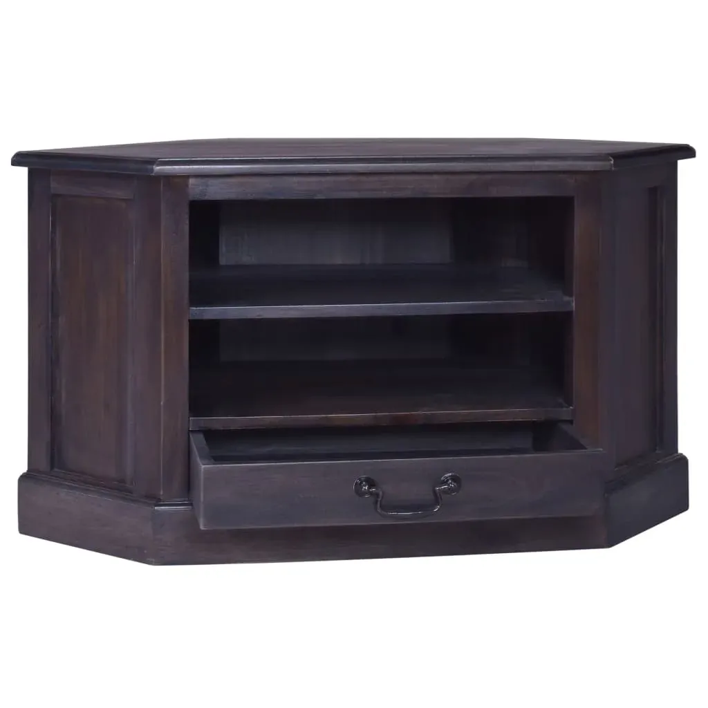 Corner TV Cabinet Light Black 80x40x49 cm Solid Wood Mahogany Price
