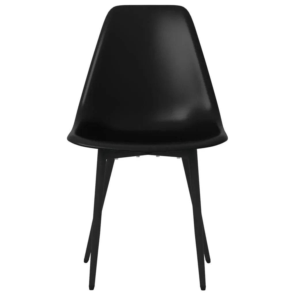 Dining Chairs 4 pcs Black PP Price