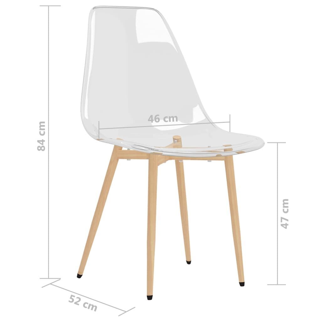 Dining Chairs 4 pcs Transparent PET Price