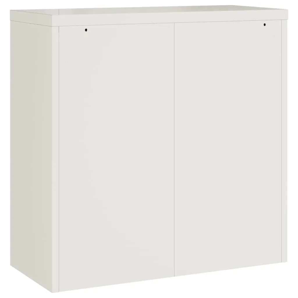 File Cabinet White 90x40x90 cm Steel Price