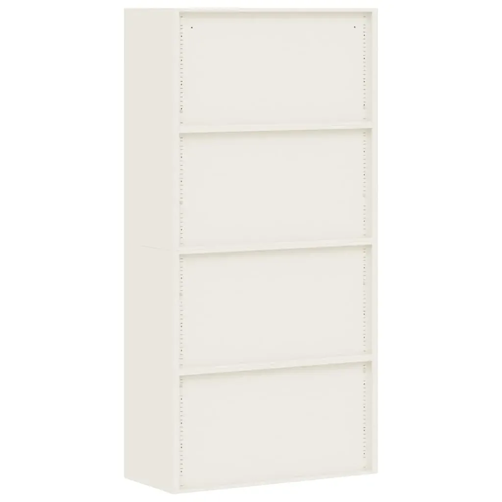 File Cabinet White 90x40x180 cm Steel Price
