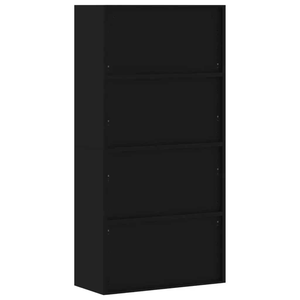 File Cabinet Black 90x40x180 cm Steel Price