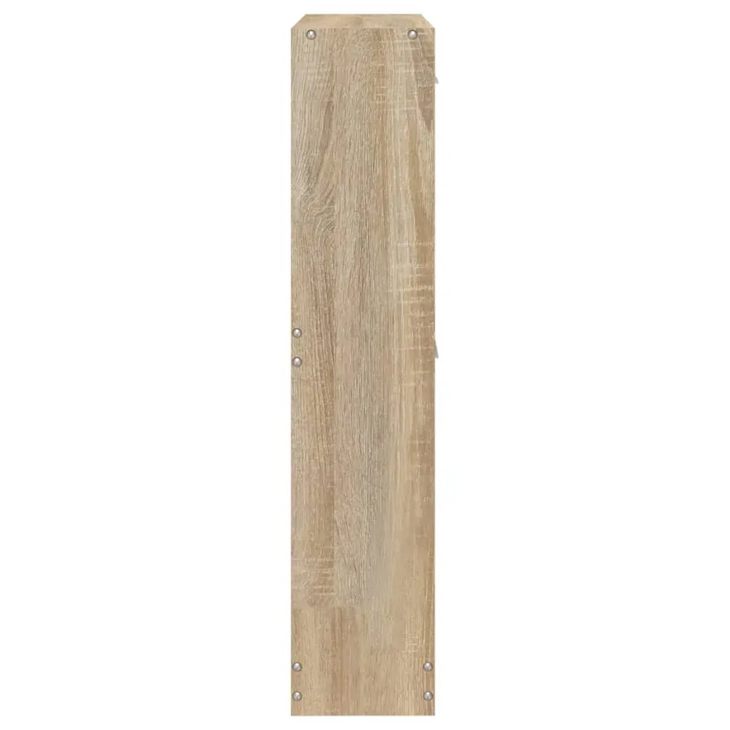 Shoe Cabinet Oak 59x17x81 cm Engineered Wood Price