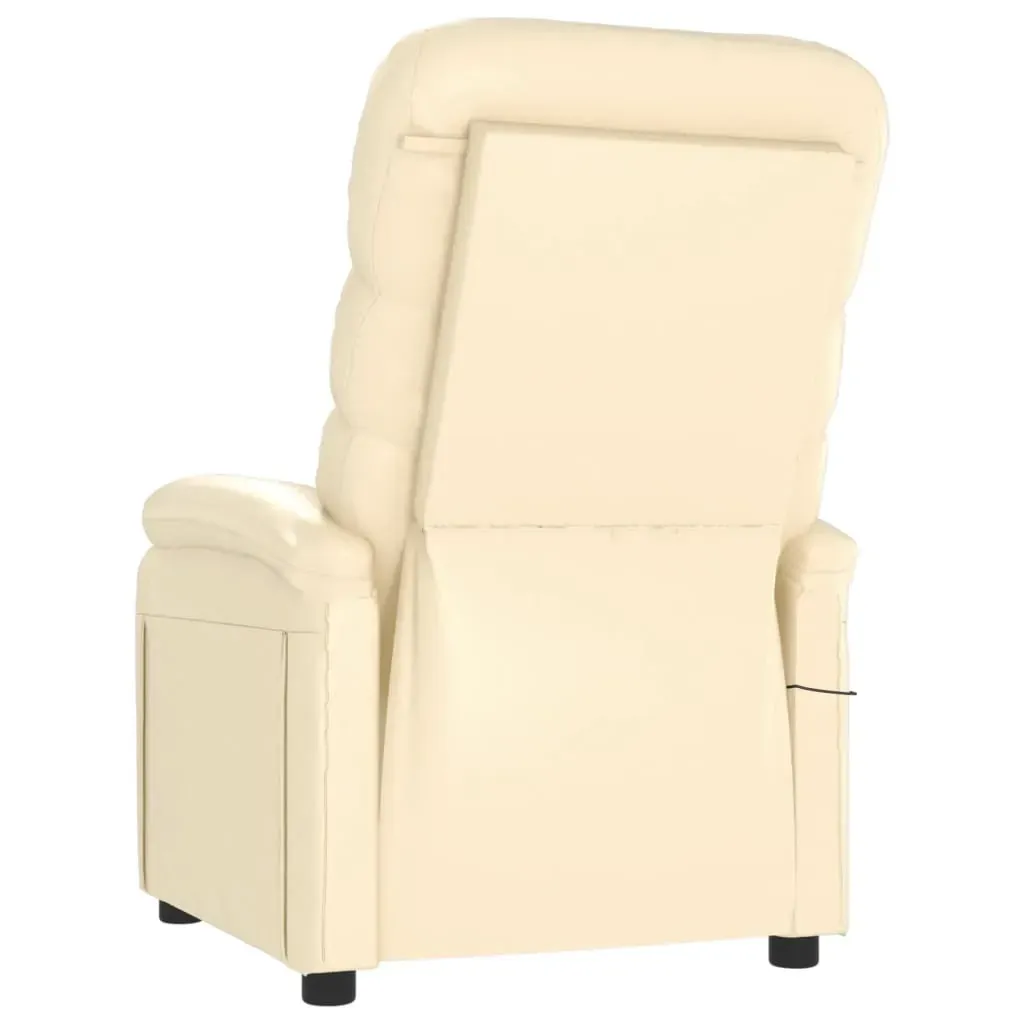 Massage Chair Cream Faux Leather Price