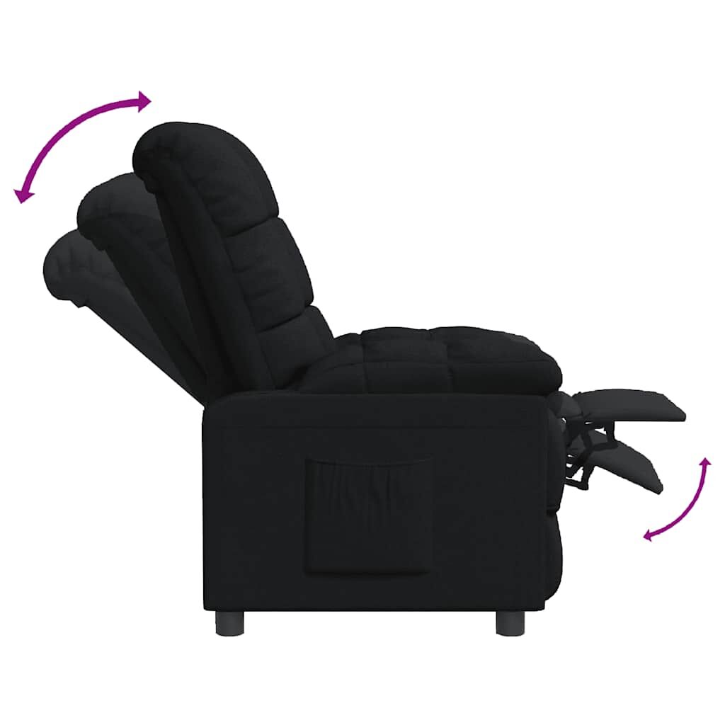 Recliner Chair Black Fabric Price