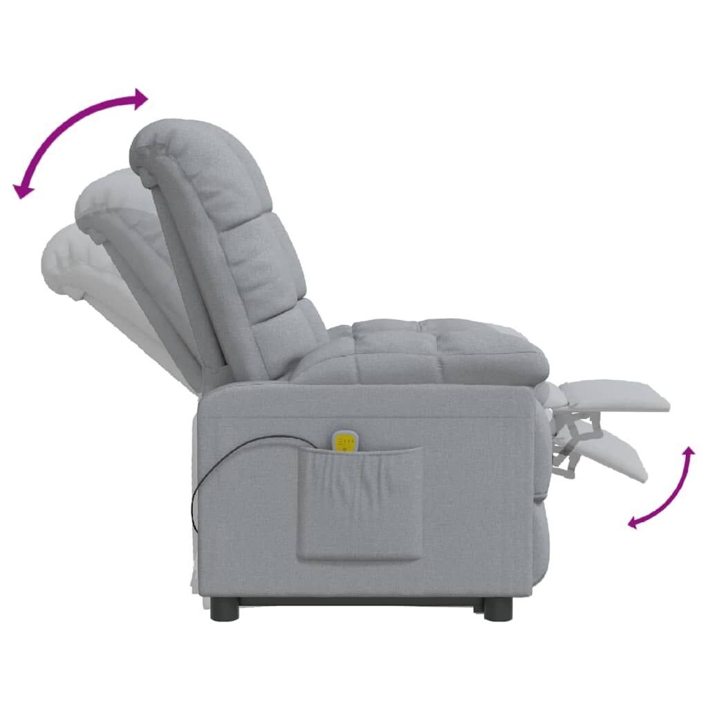 Massage Chair Light Grey Fabric Price