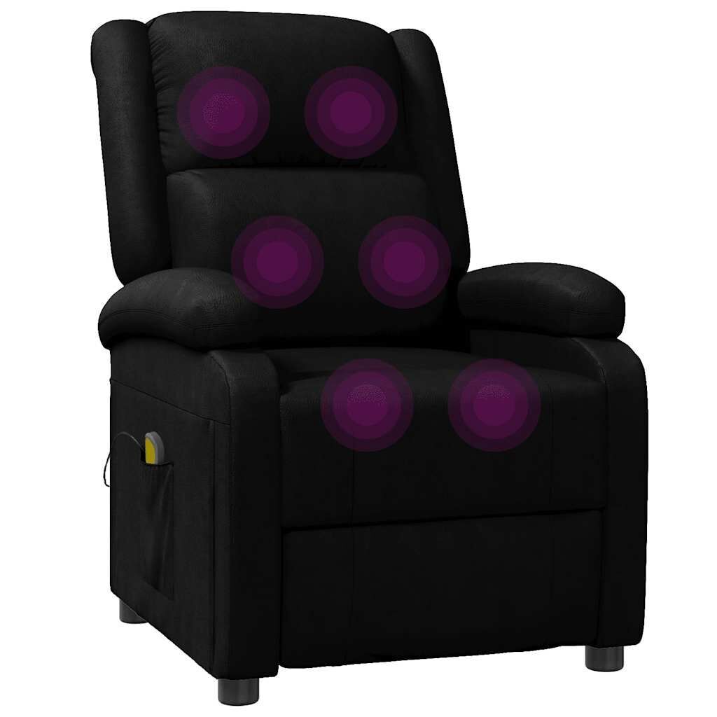 Massage Chair Black Faux Leather Price