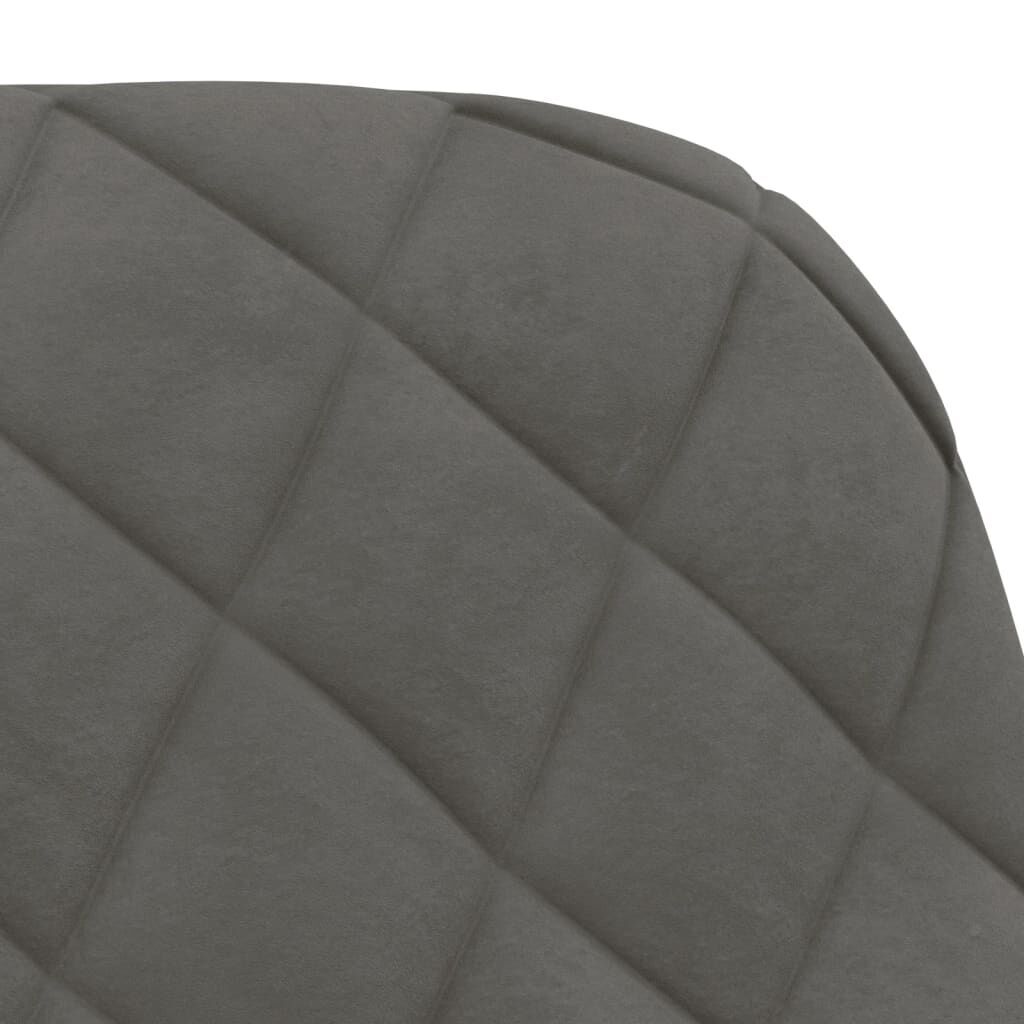 Swivel Dining Chairs 2 pcs Dark Grey Velvet Price