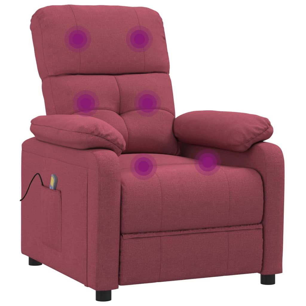 Massage Chair Wine Red Fabric Price