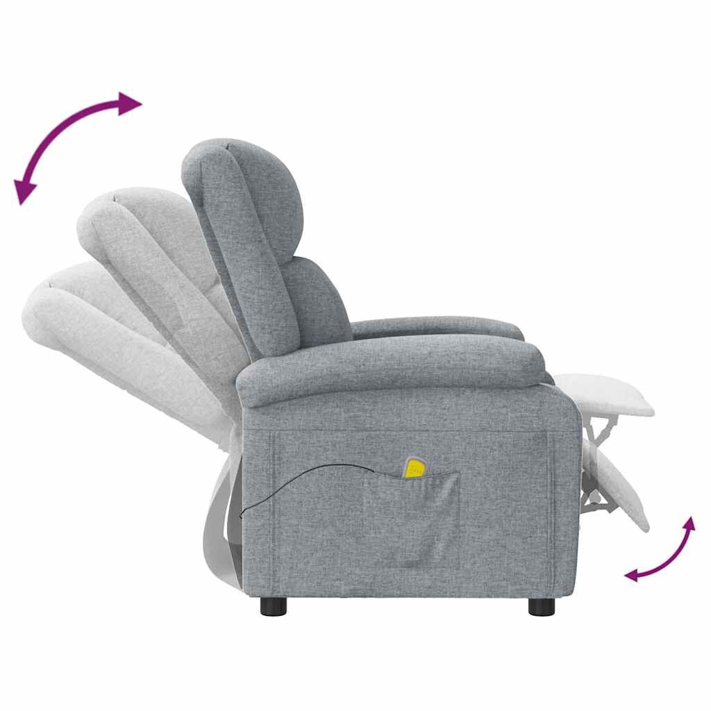 Massage Chair Light Grey Fabric Price