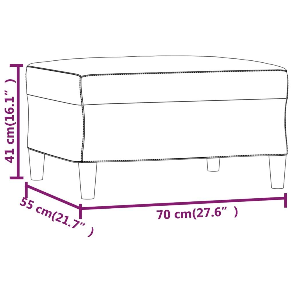 Footstool Cappuccino 70x55x41 cm Faux Leather Price