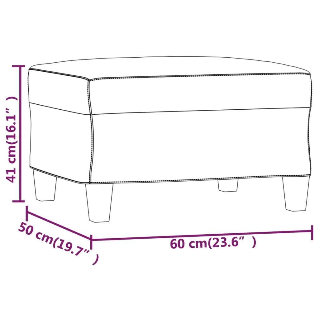 Footstool Dark Grey 60x50x41 cm Microfibre Fabric Price