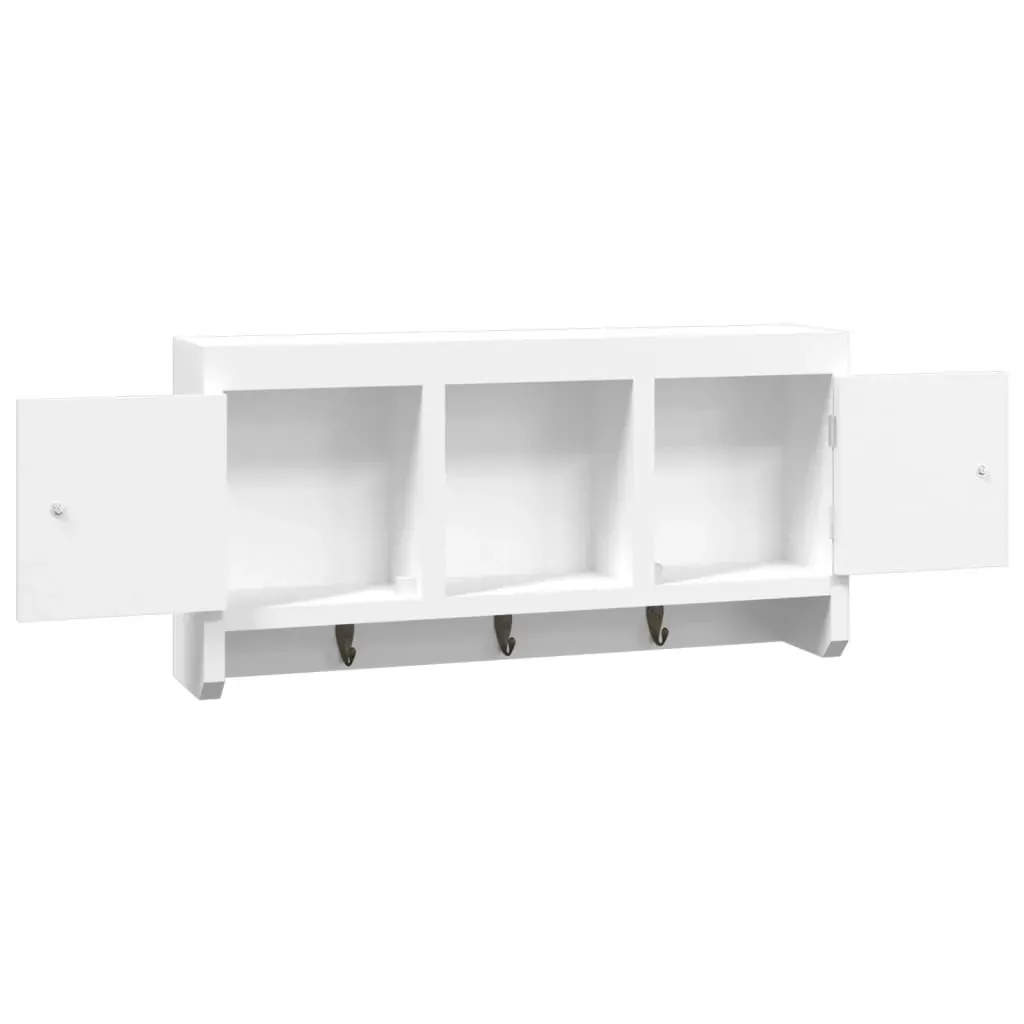Key Cabinet White 40x8.5x20 cm Engineered Wood&Steel Price