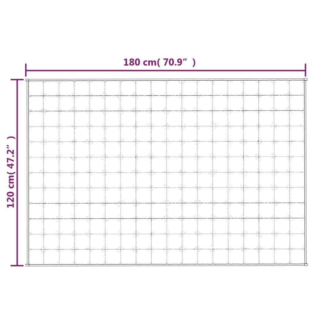 Weighted Blanket Grey 120x180 cm 5 kg Fabric Price