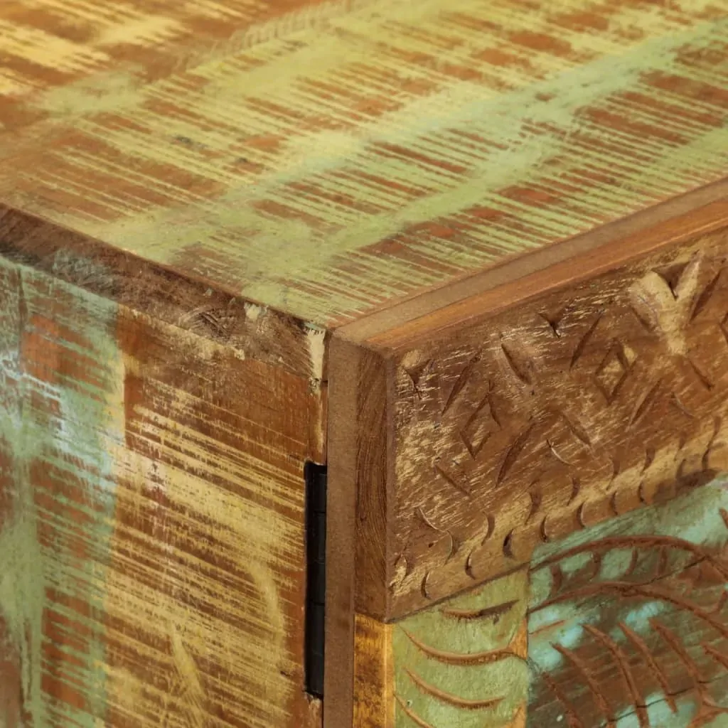 Hand Carved Sideboard 55x30x75 cm Solid Wood Reclaimed Price