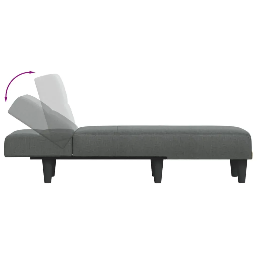 Chaise Longue Dark Grey Fabric Price